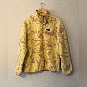 Patagonia Women’s Snap-T Synchilla Fleece Pullover Yellow Abundance Jacket, MD